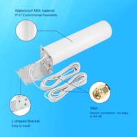 Antenne verticale omnidirectionnelle longue portée en fibre de verre 5G 4G 3G LTE UHF VHF WiFi RF pour station de base extérieure
