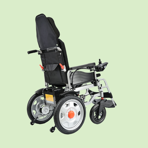 Silla de ruedas eléctrica, compacta, ligera, motorizada, plegable, para adultos, resistente, todo terreno, transporte, andador de viaje, andador - Product Image 4