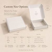Boîte d'expédition en carton ondulé blanc personnalisée avec logo en relief et impression botanique pour les produits de soin de la peau, les bijoux, les cadeaux et les abonnements de boutiques