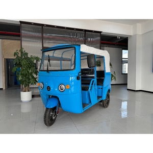 2025 nuevo estilo 3 ruedas triciclo 4 asientos Bajaj tipo a prueba de golpes primavera <span class=keywords><strong>Taxi</strong></span> triciclo Solar pasajero triciclo eléctrico - Product Image 6