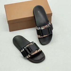 Fashionable and trendy anti-slip <b>slippers</b> for home use. Lightweight indoor <b>slippers</b> with rubber soft soles for comfort. - Product Image 3
