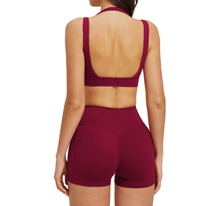 <span class=keywords><strong>Ensemble</strong></span> de <span class=keywords><strong>sport</strong></span> respirant pour <span class=keywords><strong>femme</strong></span> : soutien-gorge de <span class=keywords><strong>sport</strong></span> et <span class=keywords><strong>short</strong></span> pour yoga/course à pied - Product Image 3