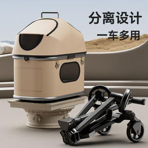 Atacado Pequeno Leve Dobrável Quatro rodas Eco-friendly Oxford <span class=keywords><strong>Pet</strong></span> <span class=keywords><strong>Cart</strong></span> com 15kg Capacidade para Cães Indo Ao Ar Livre - Product Image 4