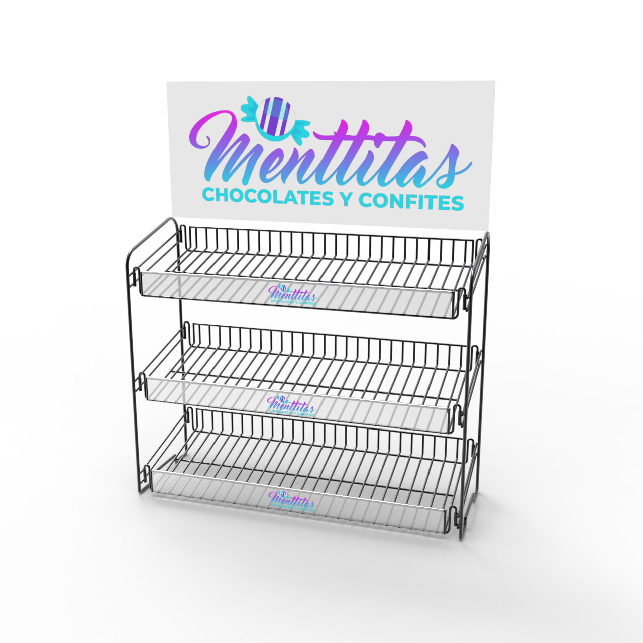 Apache Customized Metal Iron Wire Stand Easy Assembly for Supermarkets & Retail Stores & Snack Brands — view 5