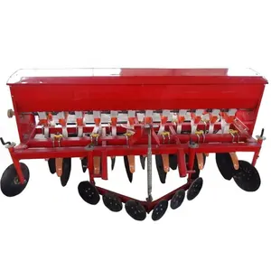 35-50HP suspensão de trator de quatro rodas 16 linhas trigo gergelim alfafa semeador grama sementes plantador máquina de plantio + fertilização
