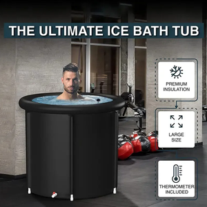Bain de glace gonflable portable sur mesure 80*75 cm pour adultes, autoportant, pliable, pour récupération, utilisation en extérieur/intérieur, piscine de plongée - Product Image 3