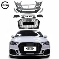 Automotive Parts Body Kits for 2017 2018 2019 Audi A3 S3 to Upgrade RS3 Grille with Front Car Bumper