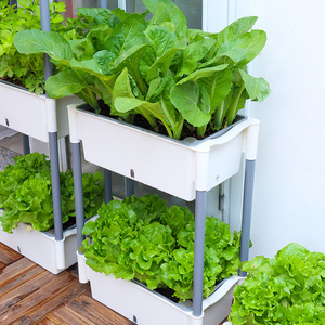 Pots de <span class=keywords><strong>fleurs</strong></span> <span class=keywords><strong>en</strong></span> plastique pour la maison et le jardin, pots auto-arrosants pour plantes d'intérieur, utilisation au sol ou suspendus, PP antimicrobien - Product Image 2