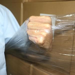 Clear Plastic Self-Adhering Stretch <strong>Wrap</strong> Film Pallet <strong>Wrap</strong> Thick Durable LLDPE Heavy Duty <strong>Shrink</strong> Film for Packing Moving Supplies - Product Image 3