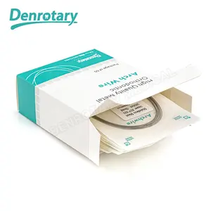 Productos dentales Denrotary, alambre de arco de ortodoncia de forma natural redondo Niti súper elástico para ortodoncia