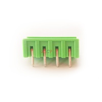Bloc de bornes en laiton à espacement de 5,08 mm, 18 A, 4 pôles, connexion par vis pour le contrôle et la communication industriels