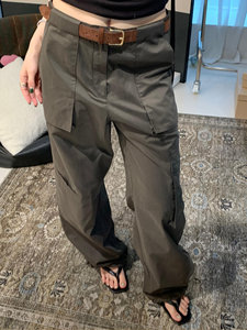 <span class=keywords><strong>Pantaloni</strong></span> Casual <span class=keywords><strong>Larghi</strong></span> a Vita Bassa da Donna VV <span class=keywords><strong>con</strong></span> Tasche Grandi in Tinta Unita - Product Image 2