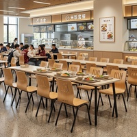 Chaise de restaurant, de café ou de salle à manger en acier bon marché, moderne, durable et écologique pour les aires de restauration