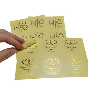 Autocollants en PVC synthétique imperméables avec logo personnalisé, feuille d'étiquettes adhésives, sceau, tampon doré - Product Image 6