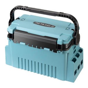 Grande Boîte de Rangement <span class=keywords><strong>en</strong></span> ABS Bleue Étanche pour Matériel de Pêche – Accessoire Indispensable pour Hameçons, Leurres et Appâts <span class=keywords><strong>en</strong></span> Rivière, Lac et Ruisseau - Product Image 3