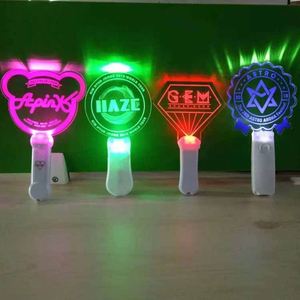 Customized Central Control <b>LED</b> Illuminated Light Sign Fan <b>Star</b> Interactive Atmosphere Prop Acrylic Illuminated Hand Sign Light - Product Image 4