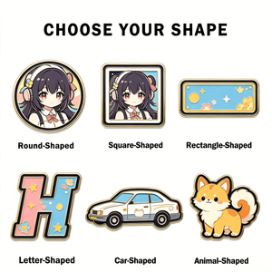 เข็มกลัดเคลือบทอ<span class=keywords><strong>ง</strong></span>ชมพูวิ้งๆ ลายการ์ตูนแมวน่ารักสไตล์อนิเมะแบบนุ่มและแข็ง  แบบกำหนดเอ<span class=keywords><strong>ง</strong></span>ได้ - Product Image 3