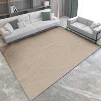 Tapis tissé en polyester de style moderne, tapis de salon moelleux et épais de luxe léger, tapis de sol pour bureau