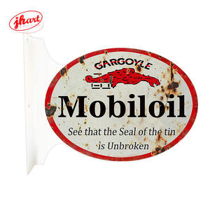 Placa de brida ovalada personalizada de 12 "x 16,8", Impresión de doble cara, Motor de gasolina, señal de brida de aceite, cueva para hombre, tienda de garaje, decoración de pared, letrero de estaño - Product Image 2