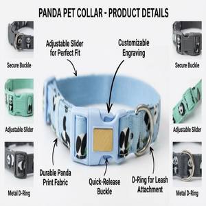 <span class=keywords><strong>Collar</strong></span> para Perros YG-111 de Nailon con Diseño de Panda, Transpirable, Personalizado, de Dibujos Animados, Moderno y Sencillo - Product Image 4