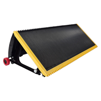 Plaque de marche en acier pour ascenseur, pièces de rechange pour ascenseur, marchepied d'escalator avec bordure de sécurité jaune