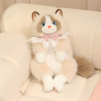 Tendance 2027 – Grands modèles 45cm 55cm – Chat en peluche Ragdoll en gros – Chatons en peluche en gros – Fabricant d'animaux en peluche personnalisés à partir d'une photo