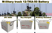 12-TKA-50 24V 50Ah Camion Batterie Vanne Blindée Régulée Plomb Acide Sec Chargé pour Véhicules Électriques