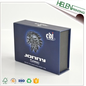 Luxury Custom Magnet <b>Box</b> with UV Printing Glossy Matt Lamination Offset Gold Foil Embossed Handle Rigid Paper Folders Packaging - Product Image 2