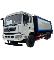 Camion à ordures compacteur d'occasion de 20 mètres cubes à double essieu arrière, châssis Dongfeng, moteur Yuchai, boîte de vitesses rapide à 8 rapports avec réservoir d'eaux usées