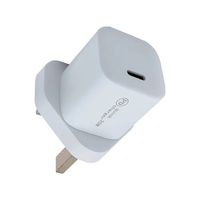 Charger Dinding Mini 20W USB C PD Fast Charging Satu Port, Adaptor Pengisi Daya Colokan US, Charger Perjalanan untuk Ponsel dan Tablet, OEM OTP