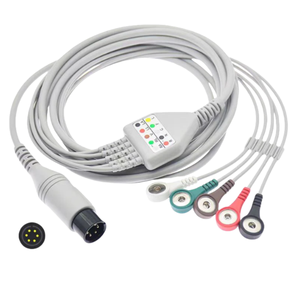 UT4000A RHINO POWER Câbles ECG de remplacement de haute qualité pour Philips <span class=keywords><strong>GOLDWAY</strong></span> UT4000B 4000C 4000A 6000F 6 broches 5 fils Snap - Product Image 5