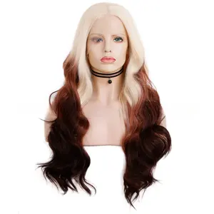 Factory Price 26 Inch Synthetic Hair Wig For Black Women Heat Resistant Synthetic Hair Synthetic Wig With Lace Front