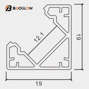 Factory Price 19*19 Angle Recessed Ceiling Top <b>Corner</b> Line Lamp Led Profile <b>Light</b> Aluminum Profile Ceiling <b>Corner</b> for Led Strip - Product Image 6