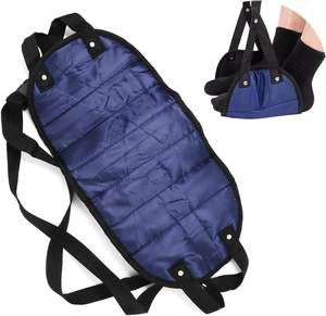 Repose-pieds réglable en mousse à mémoire de forme hamac Portable essentiel de voyage pour les longs vols oreiller positionneur de jambe d'avion - Product Image 1