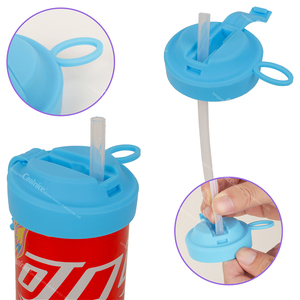 Couvre-boîtes en silicone sans BPA, conception anti-fuite, couvercles réutilisables pour canettes, couvercles colorés pour canettes de soda avec paille - Product Image 2