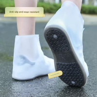Protège-chaussures et couvre-bottes en silicone épais imperméables et antidérapants pour hommes et femmes, pour les voyages en eau de mer et dans des conditions boueuses