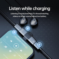 OTG 2 en 1 Double USB Type C Splitter à Type C Jack AUX Audio Casque 15W Chargeur Adaptateur pour iPhone 16 15 Pro Samsung MacBook