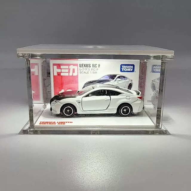 Custom Acrylic 1:64 Scale Model Car Display Case with Clear Dustproof Lid Stackable Design Easy Assembly Customizable