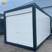 Module préfabriqué modulaire de 20 pieds, unité préfabriquée portable pour stockage, entrepôt, garage, maison conteneur