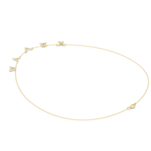 Collar con Placa de Nombre Personalizada con Diamantes Baguette, Joyería de Lujo con Colgante Brillante para Mujer, Disponible para Regalo - Product Image 3