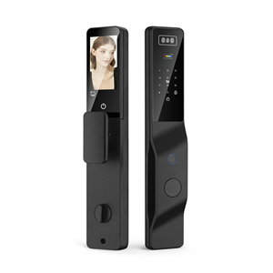 אבטחת בית Tuya Smart Wifi מנעול דלת אלקטרוני עם טביעת אצבע עם פנים תלת מימדיים ואינטרקום ו-Plam PST-DDL9-TY - Product Image 1