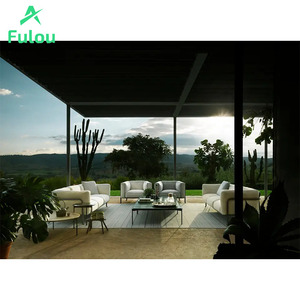 Sofá de <span class=keywords><strong>Exterior</strong></span> Moderno y Duradero de Aluminio, Resistente al Agua, con Cojín Cómodo, Sillón de Jardín <span class=keywords><strong>para</strong></span> Patio, Villa, Hotel - Product Image 4