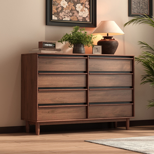 Meubles de chambre à coucher en bois de style moderne du milieu du siècle, armoire de rangement de grande taille, <span class=keywords><strong>commode</strong></span> à <span class=keywords><strong>6</strong></span> à 8 <span class=keywords><strong>tiroirs</strong></span>, bureau, <span class=keywords><strong>commode</strong></span> à <span class=keywords><strong>tiroirs</strong></span> - Product Image 1