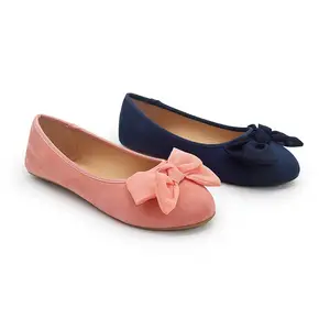 Harga Pabrik 2023 Grosir Cina Sepatu Anak Perempuan Ikatan Simpul Besar Sepatu Sekolah Pink dan Navy Sepatu Anak Sekolah