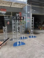 Structure de support de scène en treillis carré en alliage d'aluminium, capacité de charge 1000 kg, installation rapide, sur mesure, portable