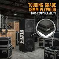 Système de sonorisation passif professionnel double haut-parleur 15 pouces 700W 4 Ohm en contreplaqué pour scène extérieure, concerts et grands événements