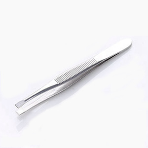 SunelPort Outils et fournitures de beauté Acier inoxydable Pointe incurvée Léger Écologique Poignée confortable Pince à épiler pour sourcils Sourcils - Product Image 5