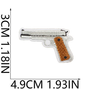 Fusil de sniper tissu brodé fer sur patch autocollant ventilateur habillé grenade patch <span class=keywords><strong>AK</strong></span> mitraillette - Product Image 4