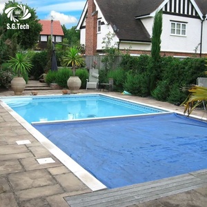 Cubierta Automática de Seguridad <span class=keywords><strong>para</strong></span> Piscina Exterior de PVC/PC, Impermeable, con Kit Completo de Accesorios y Deslizadores Bajo la Riel - Product Image 4