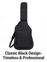 Sac de transport pour guitare personnalisé avec logo, housse rembourrée épaisse pour guitare acoustique 41 pouces, sac à dos pour guitare en toile imperméable avec poches